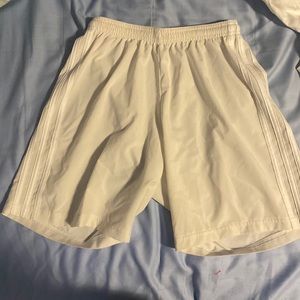 Adidas small white shorts for men